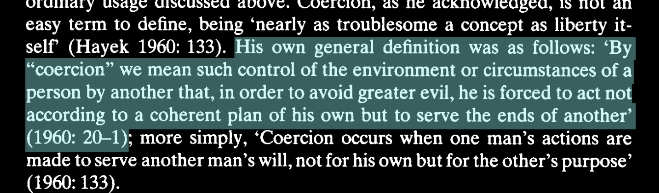 Coercion definition 1